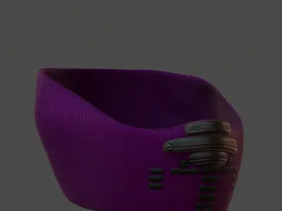 Gas mask helmet 3d model scifi Low-poly  Low-poly 3D model