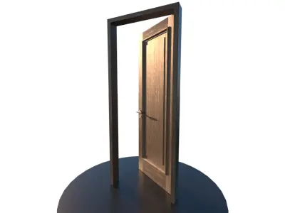 door wood PSL 3D model