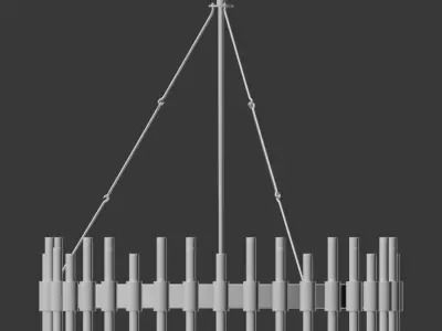 Haskell Chandelier Arteriors 3D model