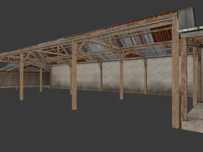 Ferme Bretonne - Breton farm 3D model