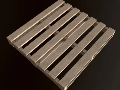 Shipping Pallet - PBR Game Ready Low-poly 3D model