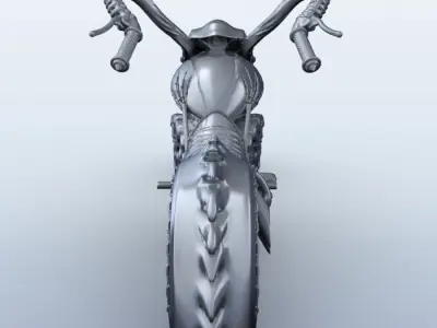 Sci Fi Motorcycle 3D model