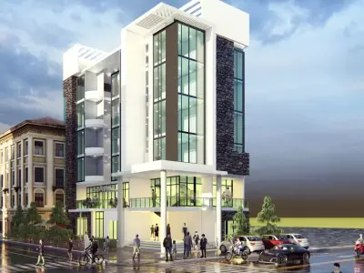 g plus 5 mixeduse 3D model