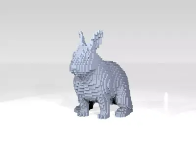 Rabbit Voxel 3D model