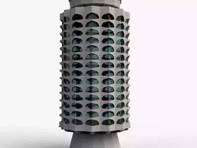 Kukuruznik Old Youth Palace of Yerevan 3D print model