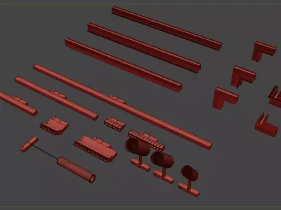 Track light 3D model purchase