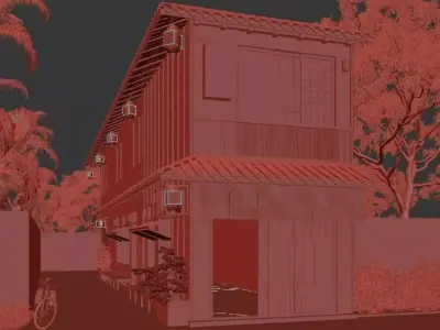 Japan Coffee house 3D model