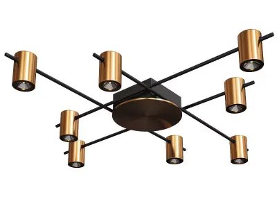 Aigle Ceiling Light 8 Low-poly 3D model