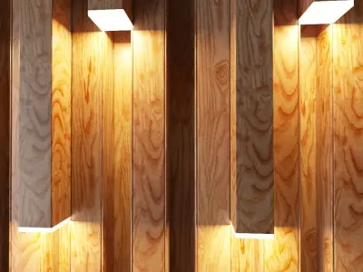 wall decorative light 2 3D model