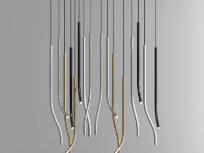Modern Ceiling Chandelier Suspension Collection 3D model