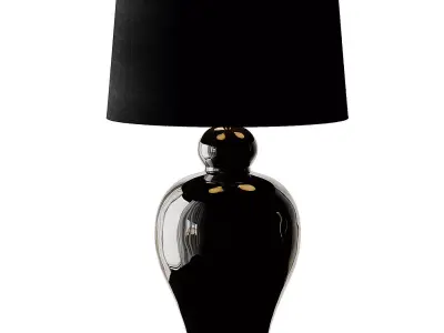 Kalvin Black Table Lamp from Hills Interiors 3D model