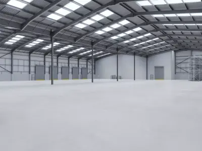 Warehouse Interior 12 Low-poly 3D model