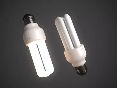 Bulb Lamp Light Low-poly 3D model