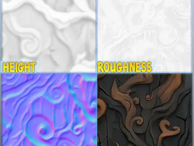 Stylized Floor Seamless Texture Texture 6
