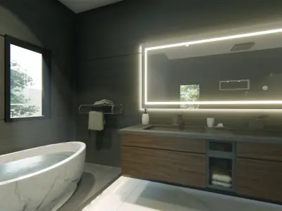 Modern Bathroom Interior Design 3D model