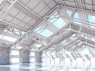 Futuristic Architectural Interior 20 3D model