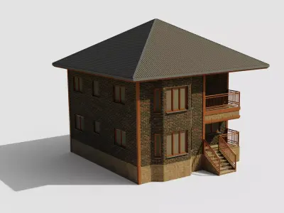House 1 Low-poly 3D model