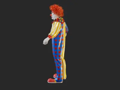 Clown Male ACC2130 Tpose 3D model