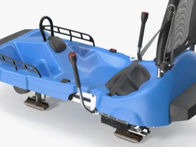  Fast Track Rail Sled With Brake Levers Blue 
