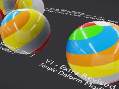 Beach Ball JFG V2 Low-poly 3D model
