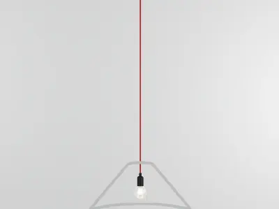 OUTLINER pendant light with cord 3D model