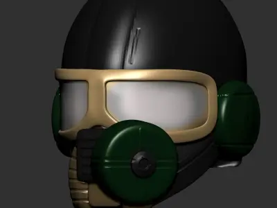 helmet high poly sculpt 3d printable 3D model 3D model