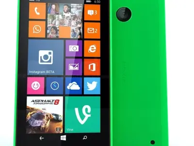  Nokia Lumia 630 Green 3D model