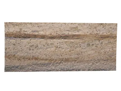 Dirt Road 3D Scan Low-poly 3D model