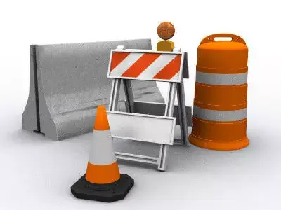 Traffic Barriers 3D model