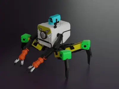 3d Modeled Spiderbot 3D model