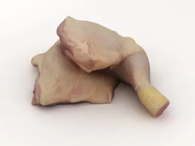 Raw Chicken Leg 3D model