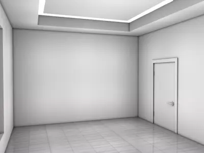 Empty Room 3D model get