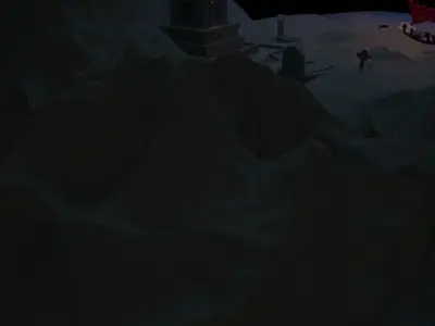 HALLOWEEN VALLEY Low-poly 3D model