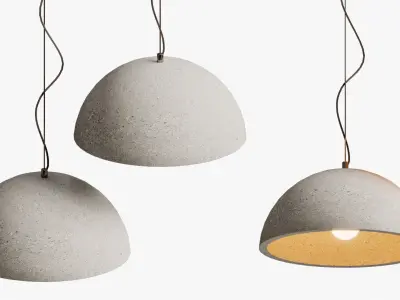 Pendant Grey Scale Wide 3D model