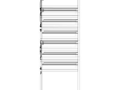 commode 9 wooden dresser with drawers 3D model