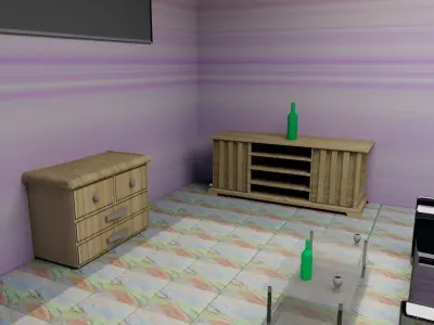 1 BHK flat 3D Model 3D model