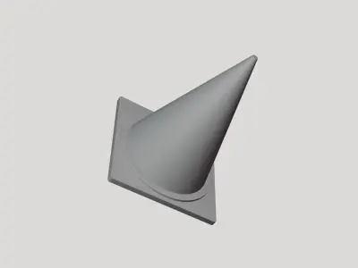 Basic Traffic Cone - Geometry Only No Textures No Materials 3D model