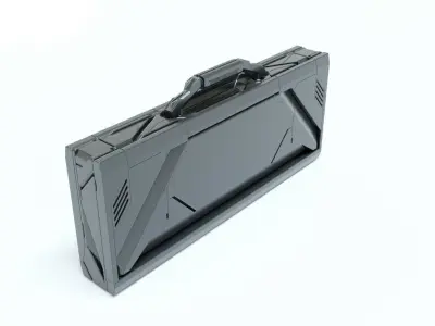 Sci-Fi Storage Box Case High-poly 3D model