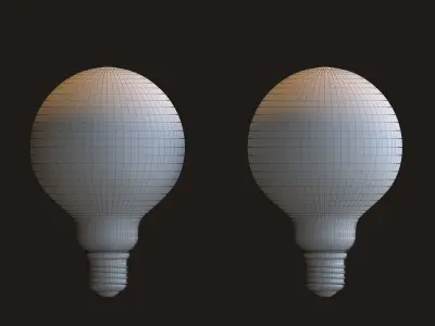 Edison Crown LED bulb 3D model
