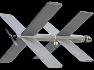  Lancet-3 And HESA-2 Russian UCAV Kamikaze Drones Collection PBR 