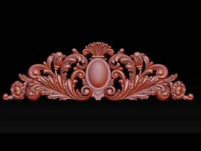 Baroque ornaments model 3D print model