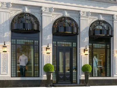 Modern Classic house 4 3D model