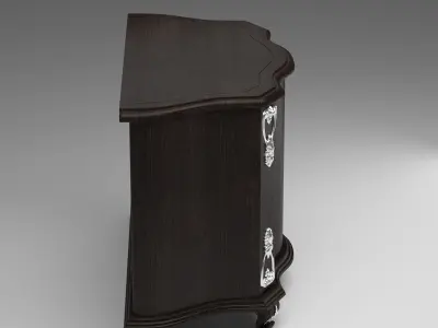 Louis XVI style 2 doors commode 3D model