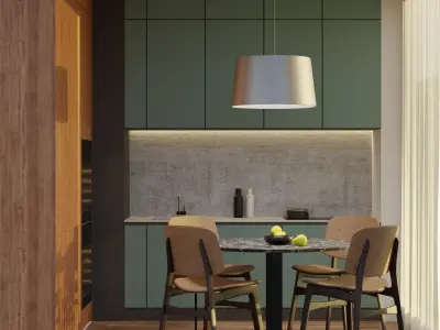 Low-poly modern interior  Low-poly 3D model purchase