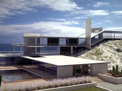 Modern style original sea House 3D model