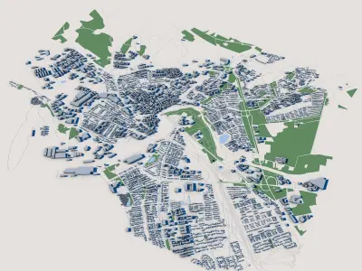 Falkenberg City Sweden 3D model