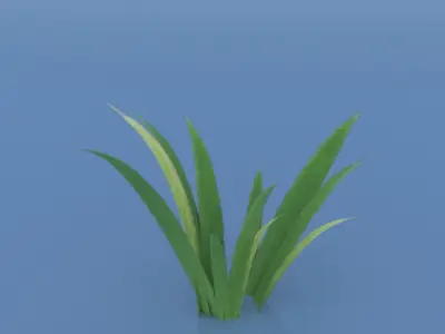 Stylized Grass Pack 01 Low-poly 3D model