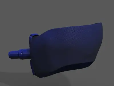 Gas mask respirator scifi futuristic  Low-poly 3D model