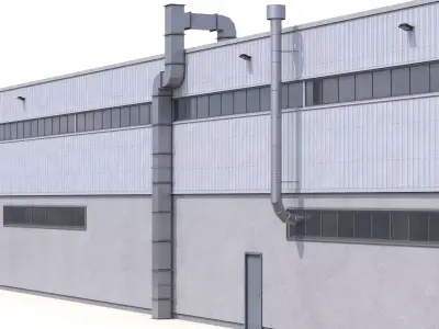 Industrial Building 31 PBR Low-poly 3D model