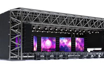 Concert Scene 03 3D model
